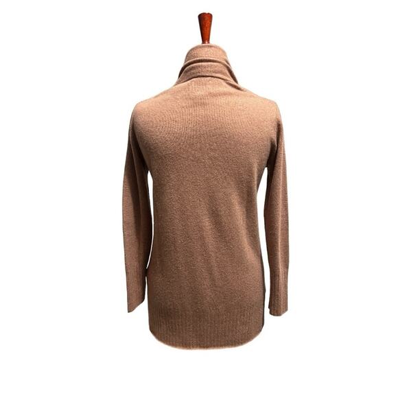 Nicole Miller Tan Cashmere Open Cardigan/Waterfall Sweater - Large - Picture 2 of 5